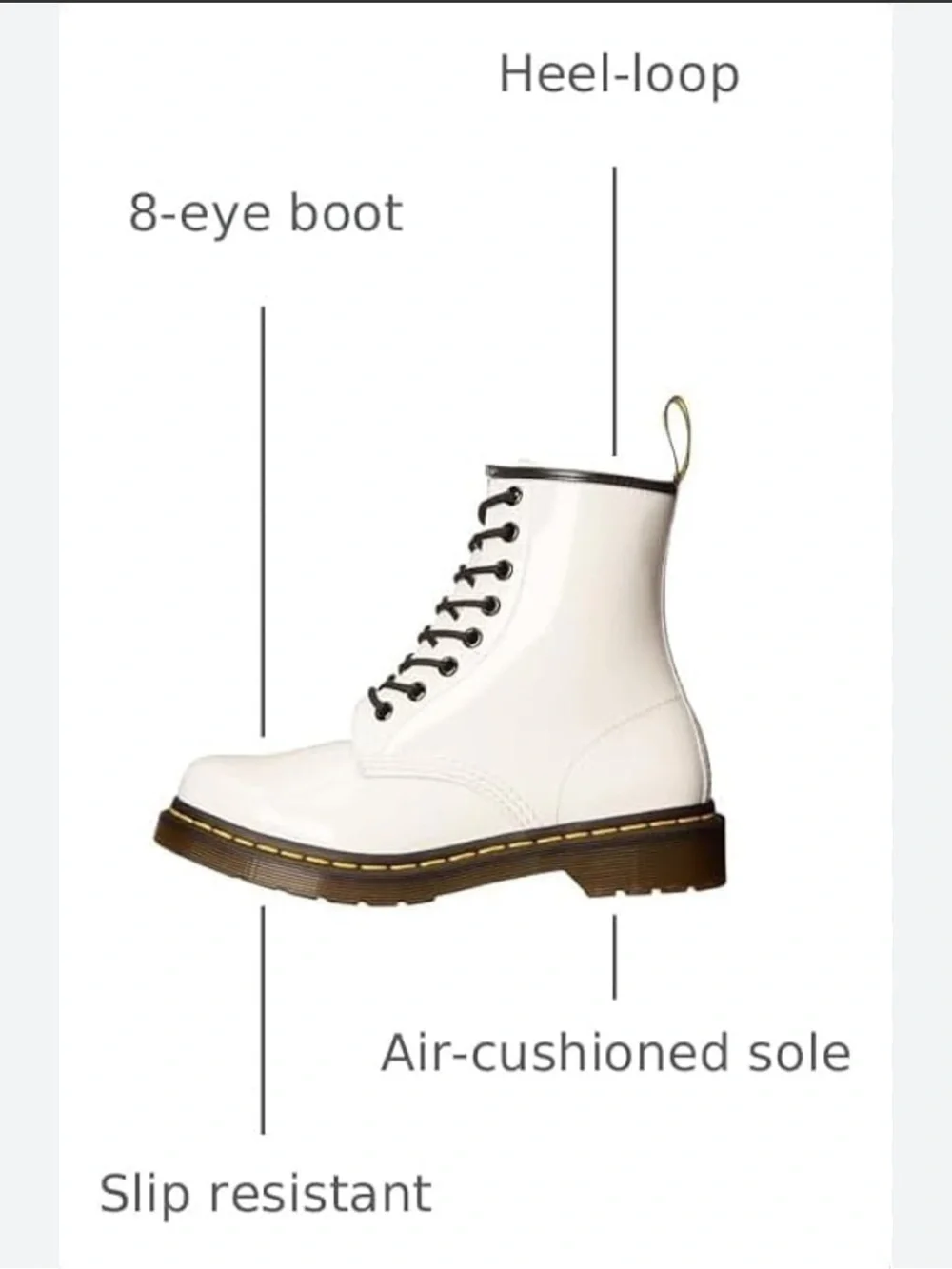 NICE! Original Doc Dr. Martens Air Wair Combat Boot Womens S 10L  Bouncing Sole